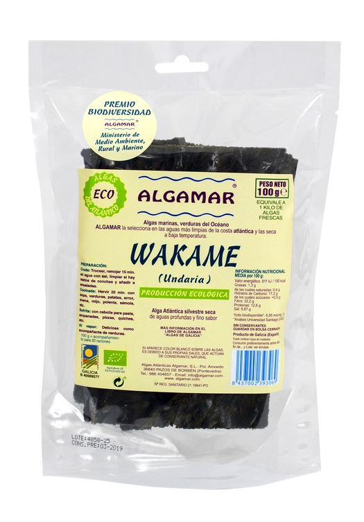 Imagen del producto Alga Wakame de Laboratorios Algamar ( ALGAALIMALGA )