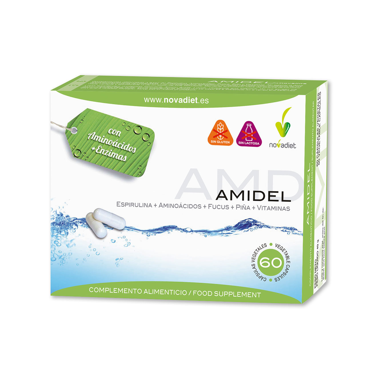 Imagen del producto Amidel de Laboratorios Novadiet ( NOVACONTAMID ) Imagen del producto Amidel de Laboratorios Novadiet ( NOVACONTAMID )