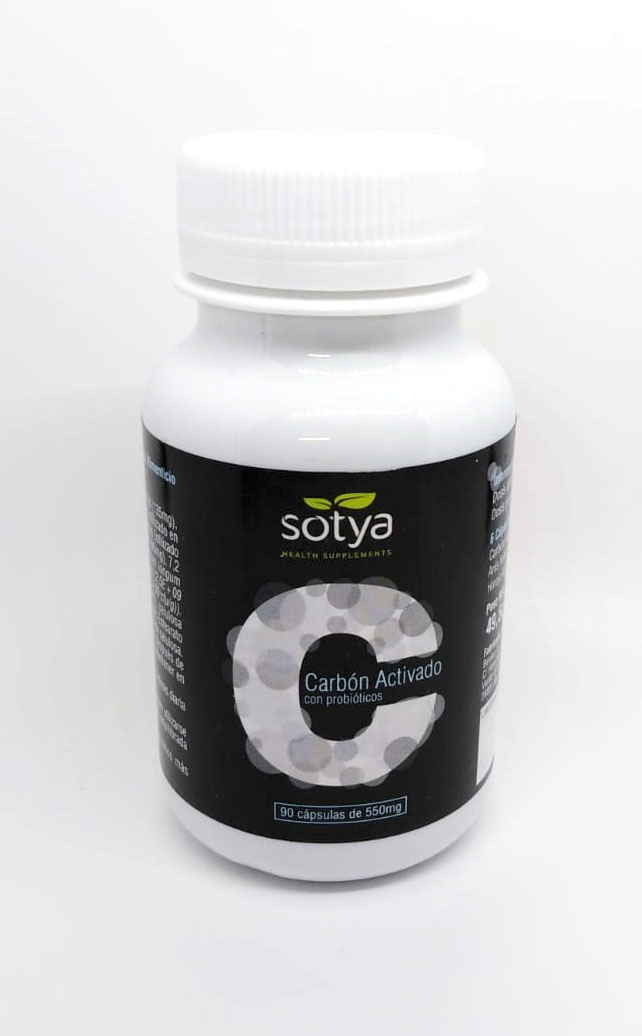 Imagen del producto Carbon activado con probioticos de Laboratorios Sotya ( SOTYDEPUCARBPAS )