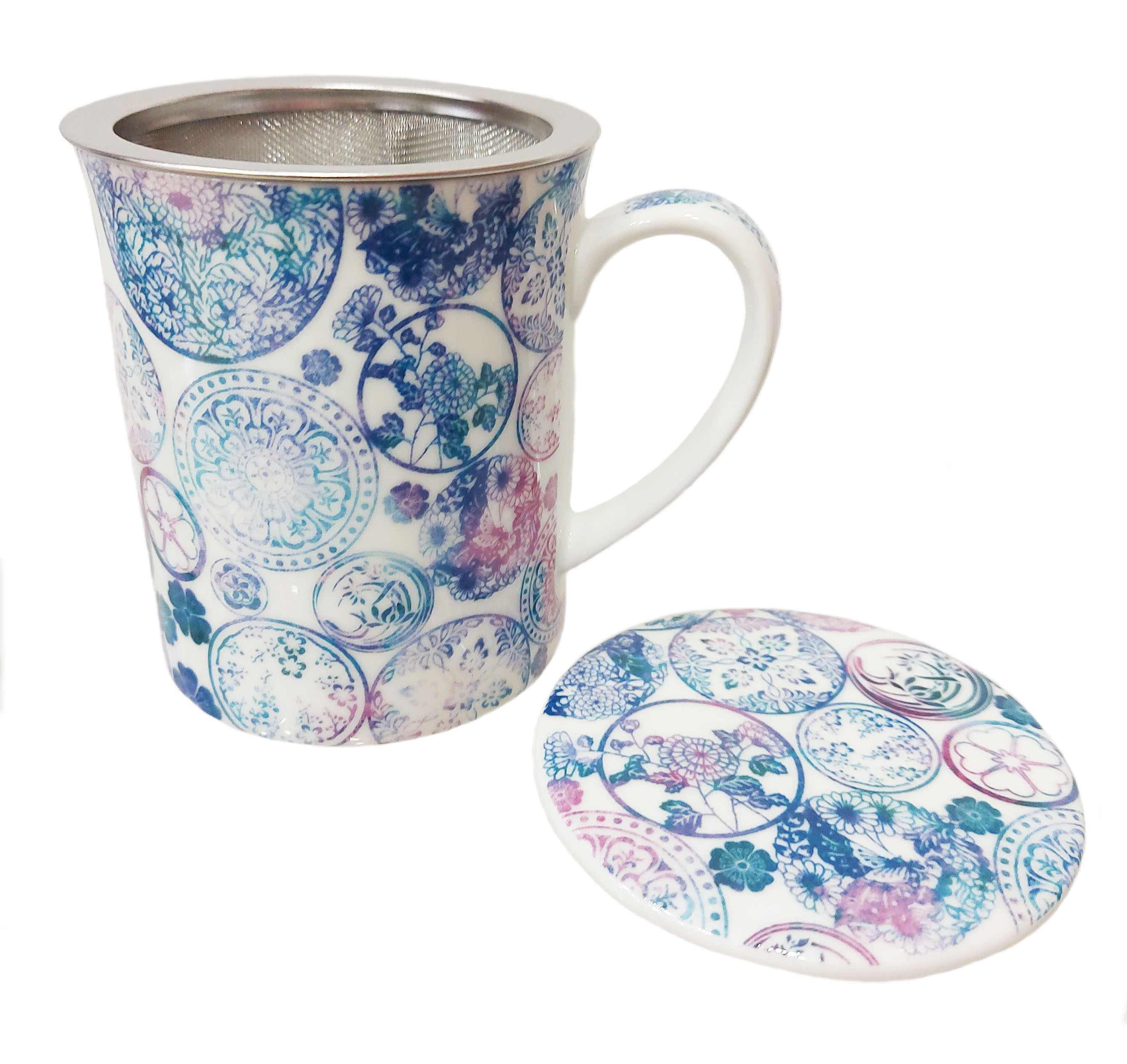 Imagen del producto Taza/Mug con filtro - Mandala2 de Laboratorios Azaria ( AZARACCETAZA )