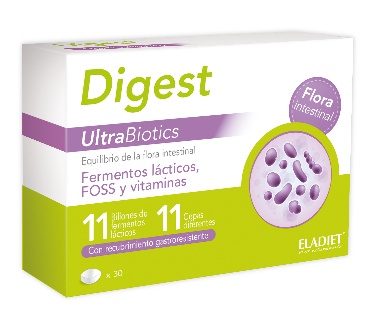 Imagen del producto Digest UltraBiotics de Laboratorios Eladiet ( ELADDEPUDIGEPAS )