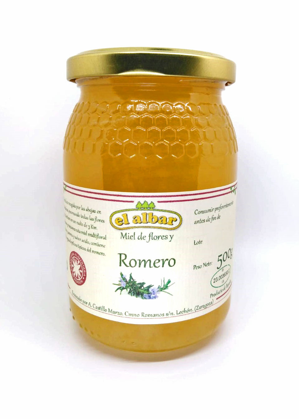 Imagen del producto Miel de Romero de Laboratorios El Albar ( EL AALIMMIEL )