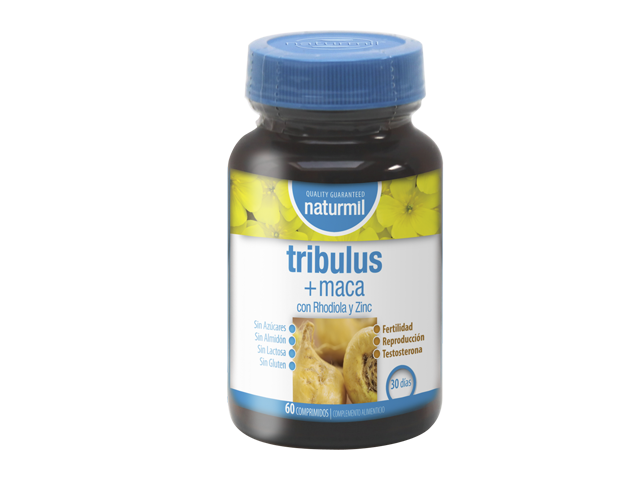 Imagen del producto Tribulus + Maca con Rhodiola y Zinc de Laboratorios Naturmil ( NATUSISTTRIBPAS ) Imagen del producto Tribulus + Maca con Rhodiola y Zinc de Laboratorios Naturmil ( NATUSISTTRIBPAS )